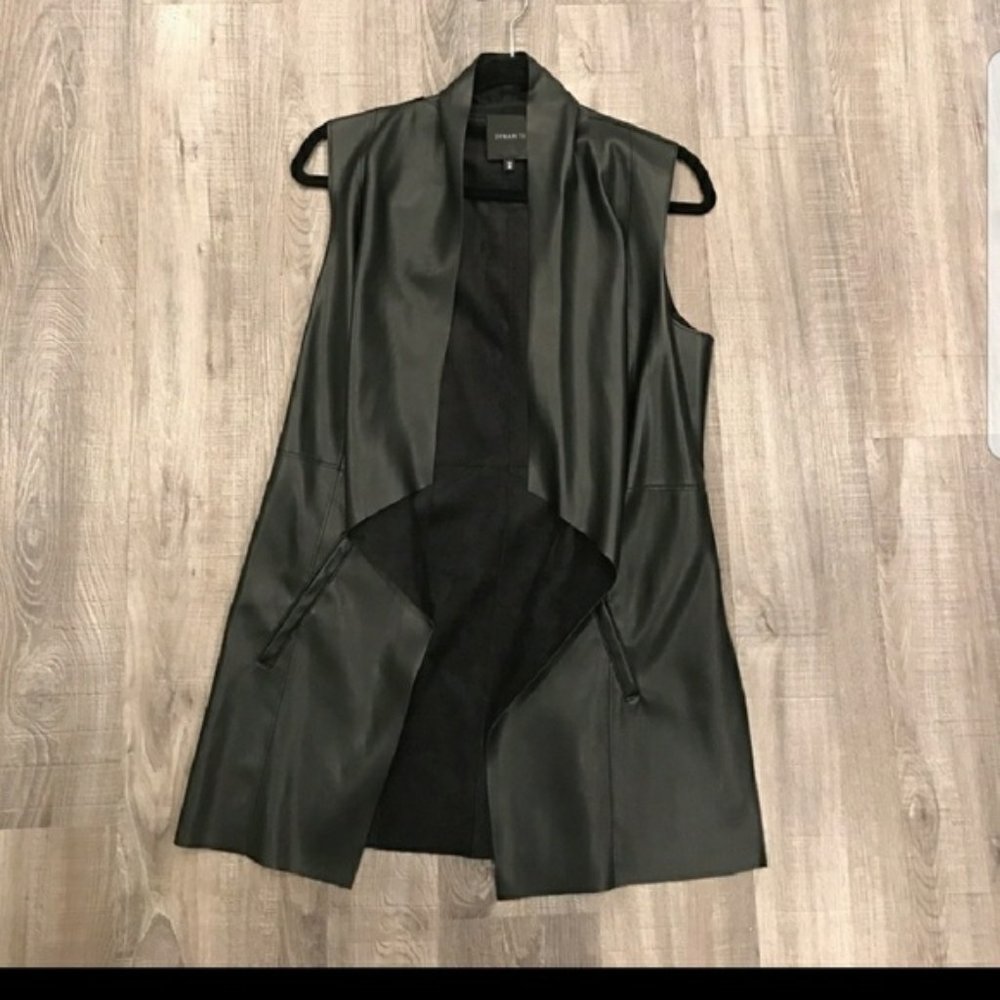 Black Dynamite faux leather vest